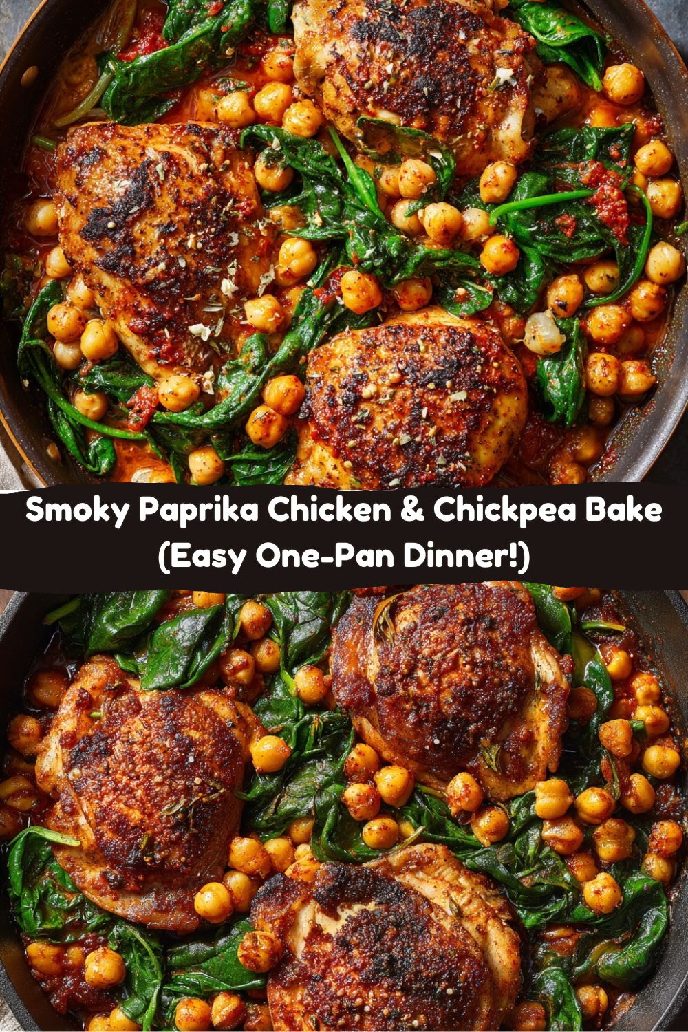 Smoky Paprika Chicken & Chickpea Bake