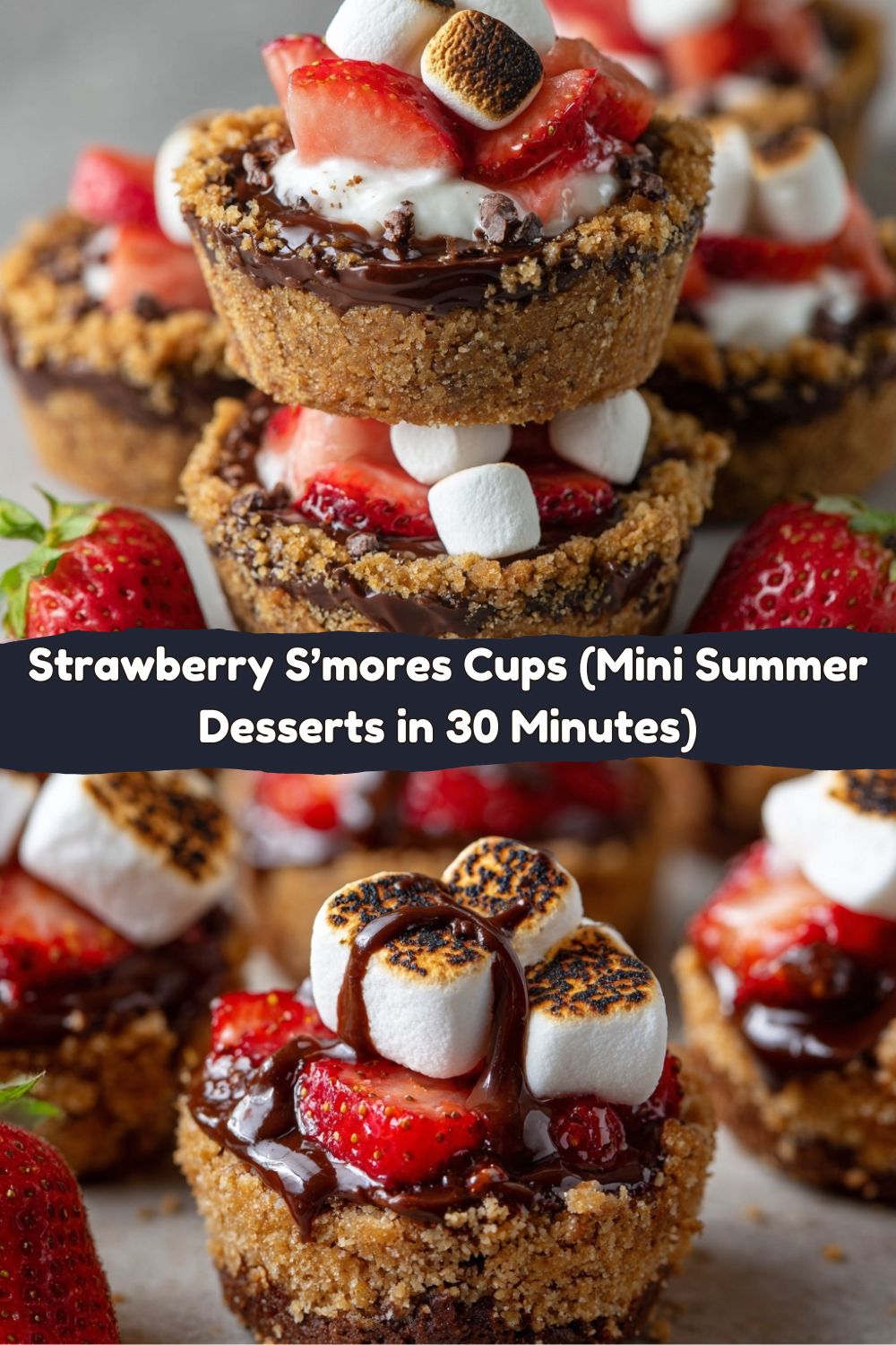 Strawberry S’mores Cups
