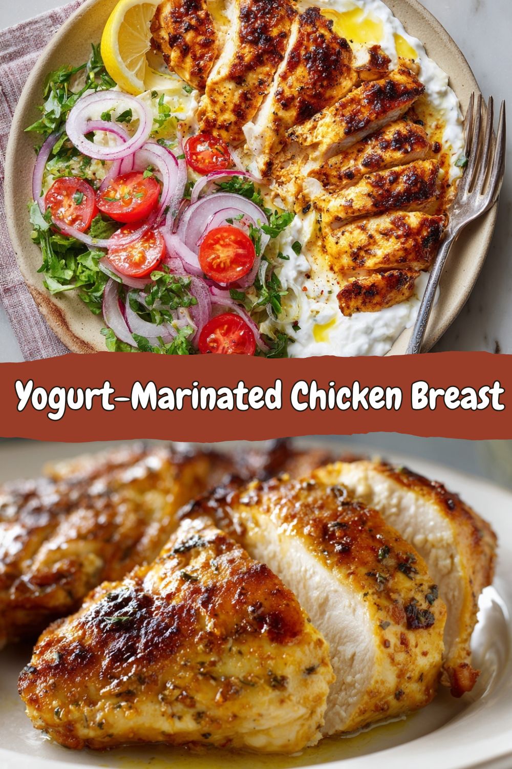 Yogurt-Marinated Roasted Chicken Breast 