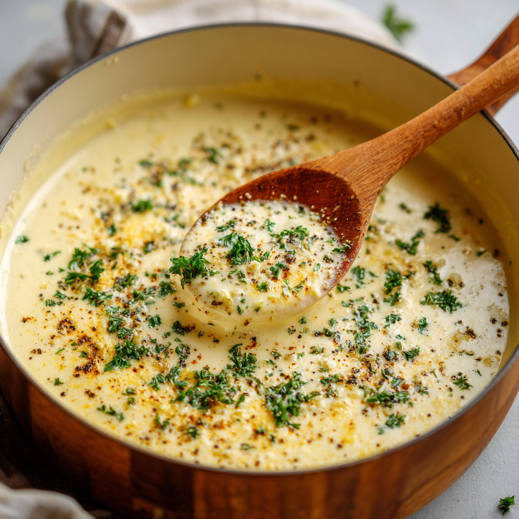 Creamy Garlic Parmesan Sauce