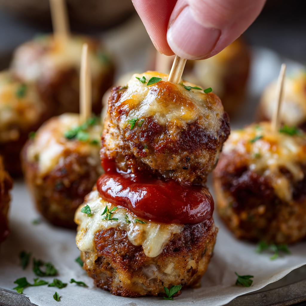 Stuffed Meatloaf Bites