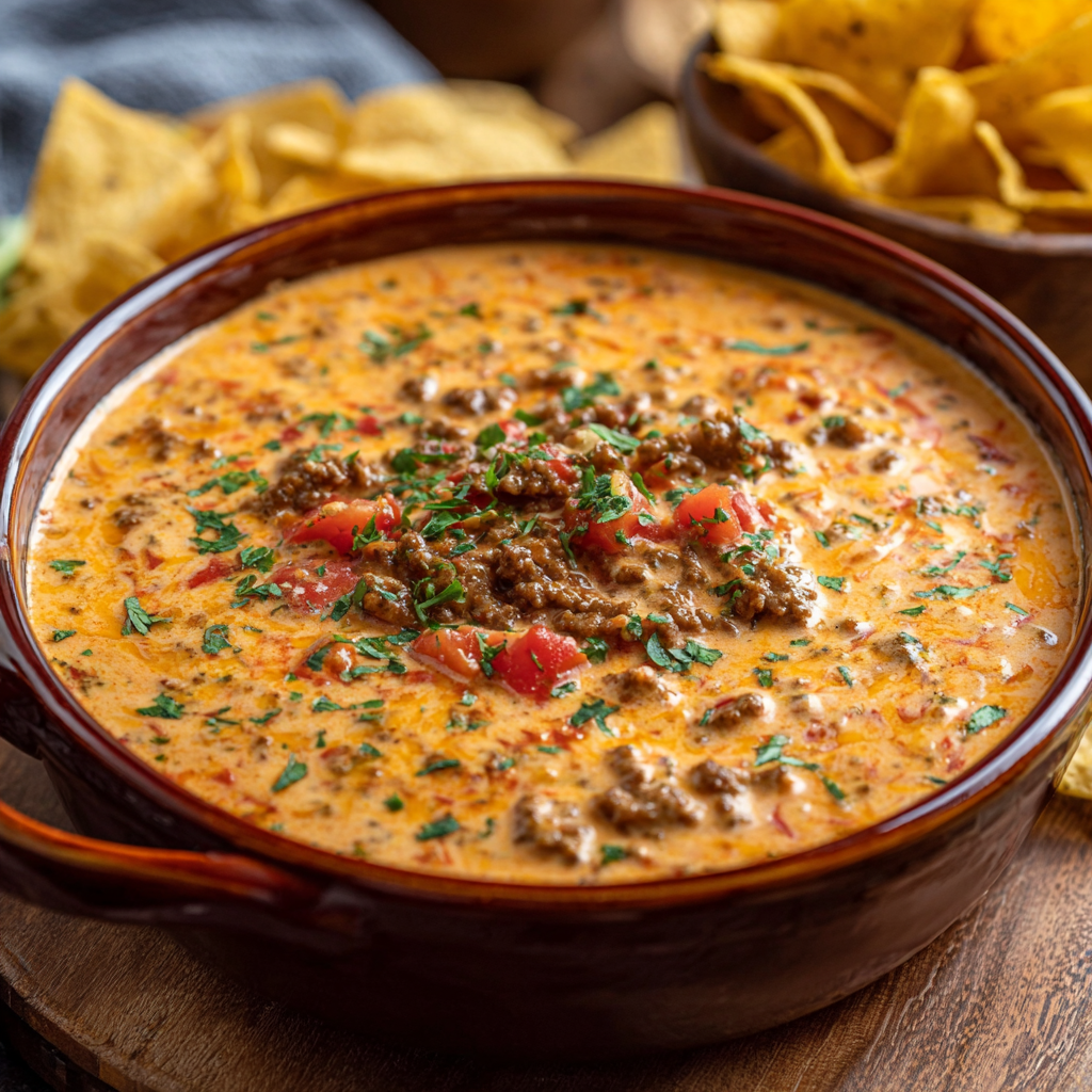 Rotel Dip with Ground Beef
