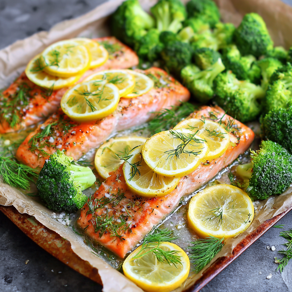 Simple Baked Salmon with Veggies
