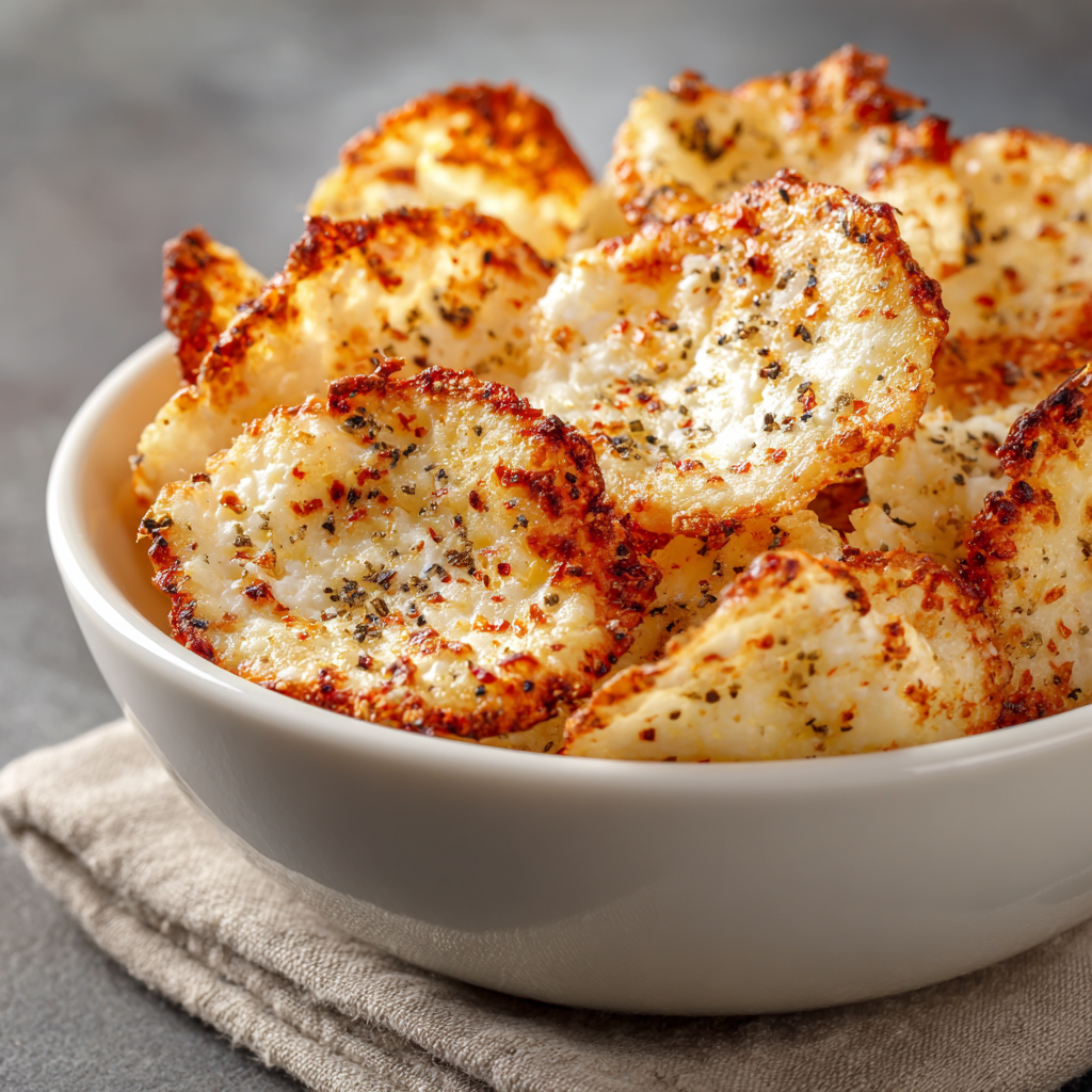 Crunchy Cottage Cheese Chips