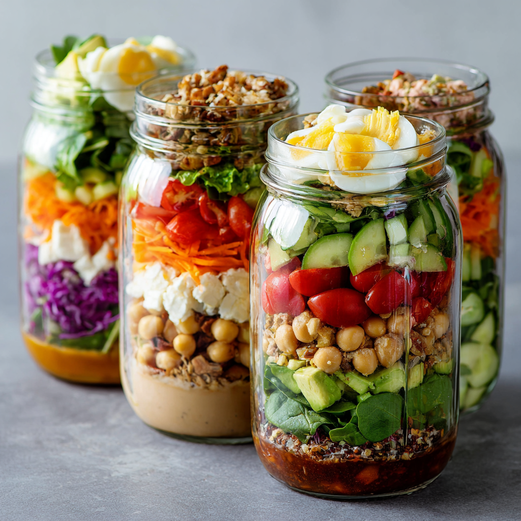 Protein Salad Jars