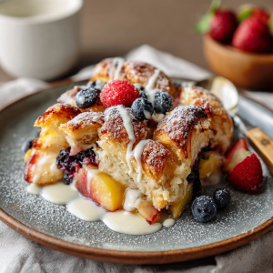 Fruit Croissant Breakfast Bake