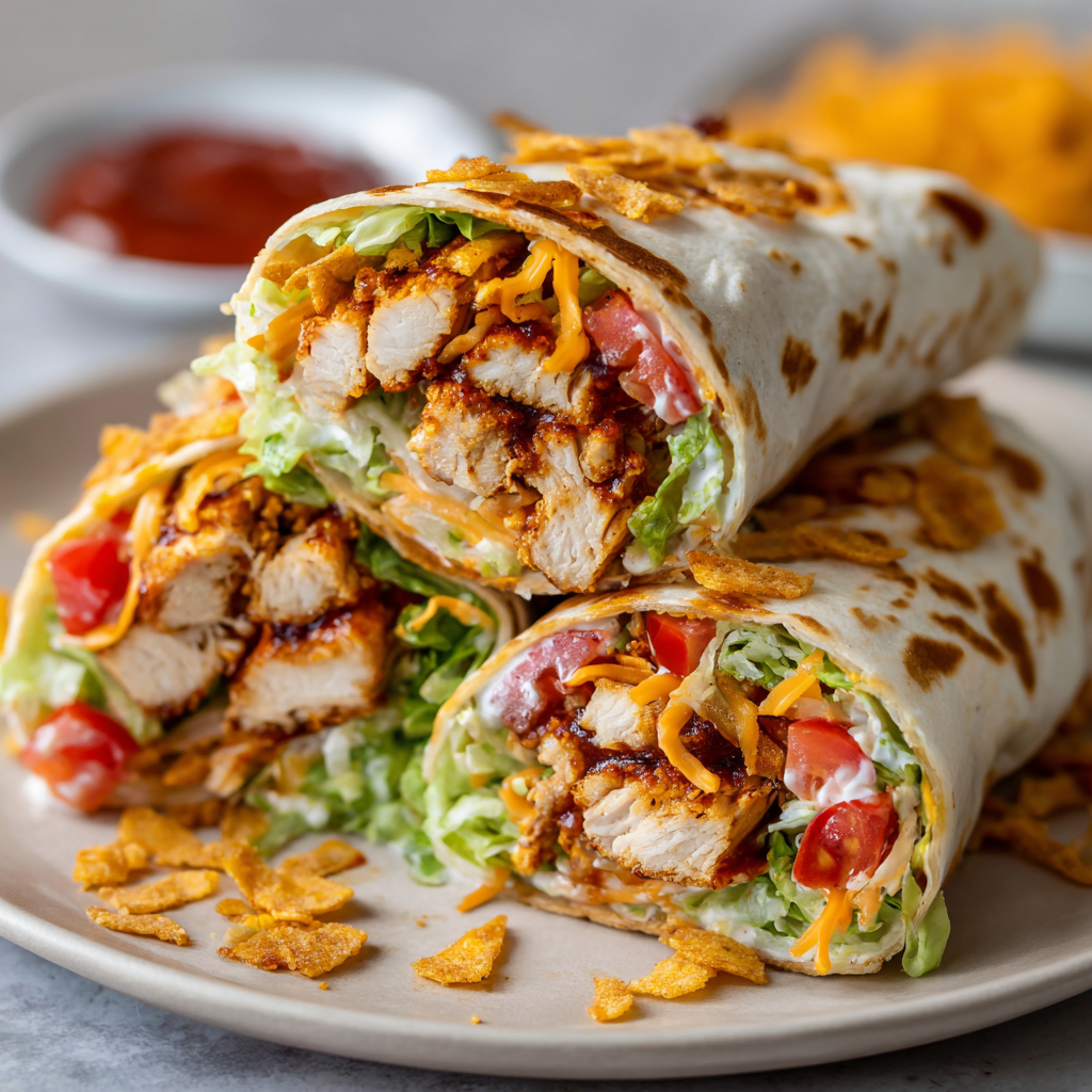Crispy BBQ Chicken Wrap