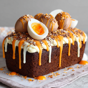 Decadent Cadbury Creme Egg Loaf Cake
