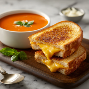 Grilled Cheese & Creamy Tomato Soup