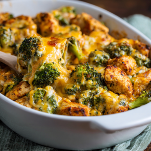 Cheesy Chicken and Broccoli Bake