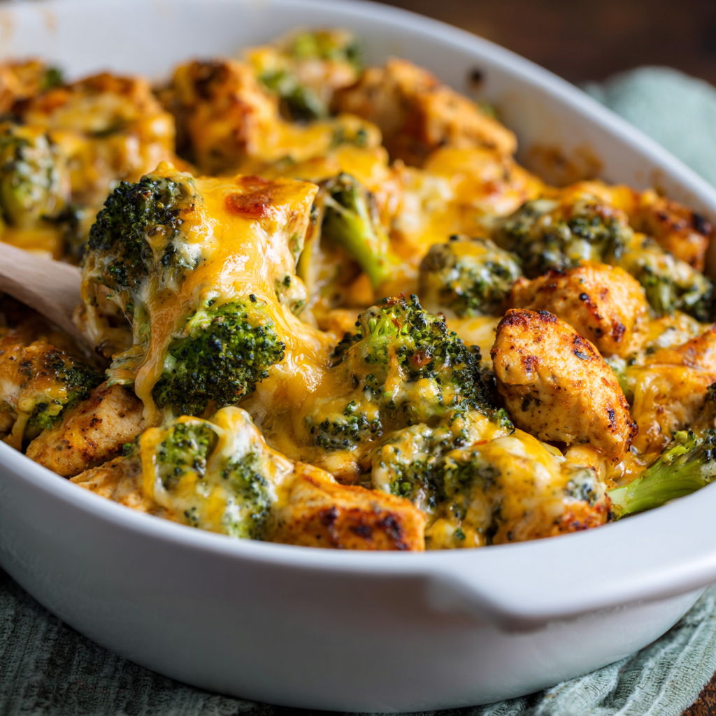 Cheesy Chicken and Broccoli Bake