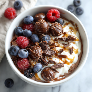 Chocolate Greek Yogurt Dessert Bowl