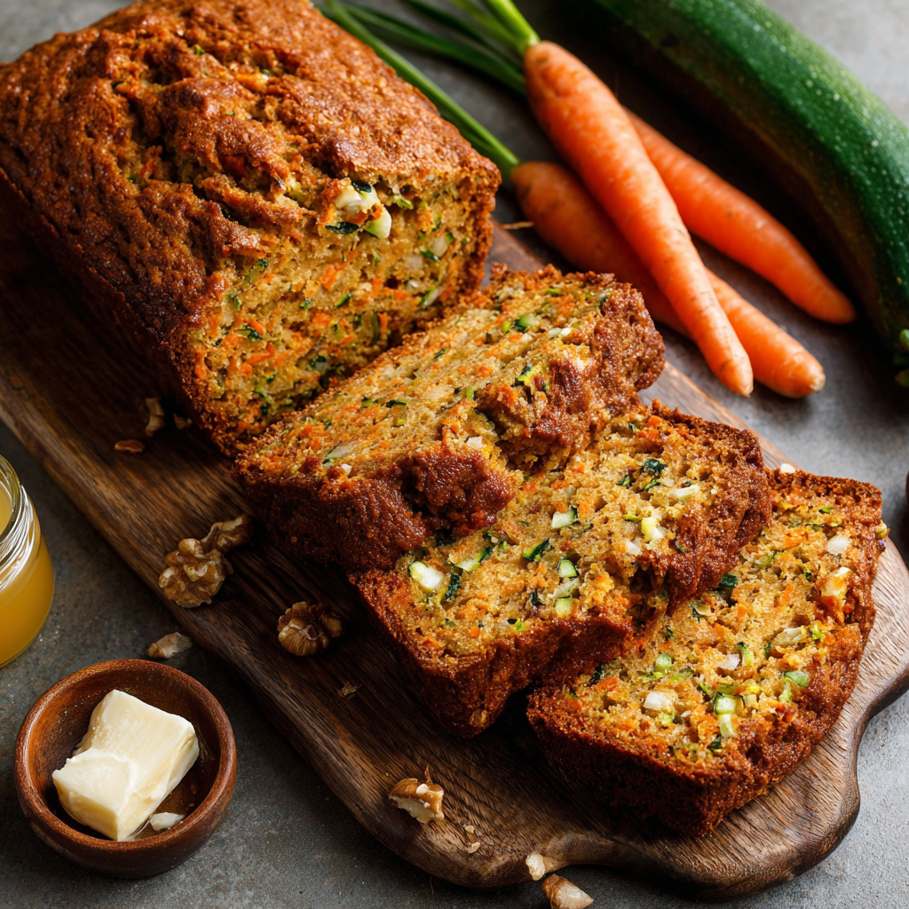 Moist Zucchini Carrot Bread