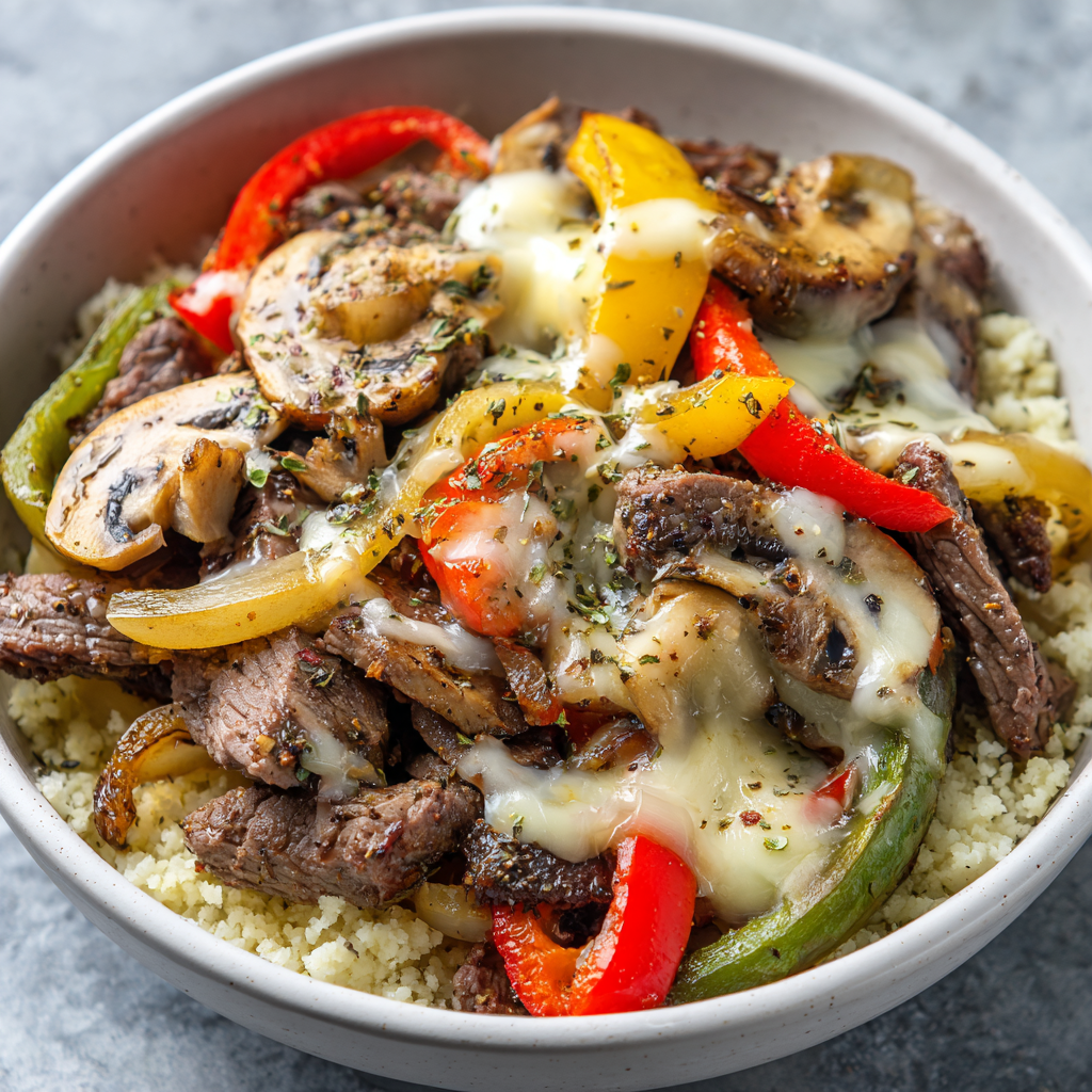 Philly Cheesesteak Protein Bowl