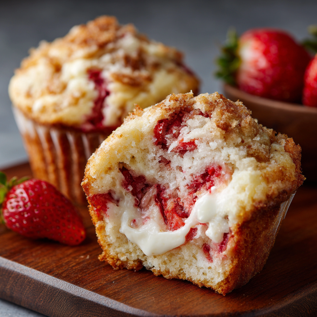 Strawberry Cream Cheese Muffins