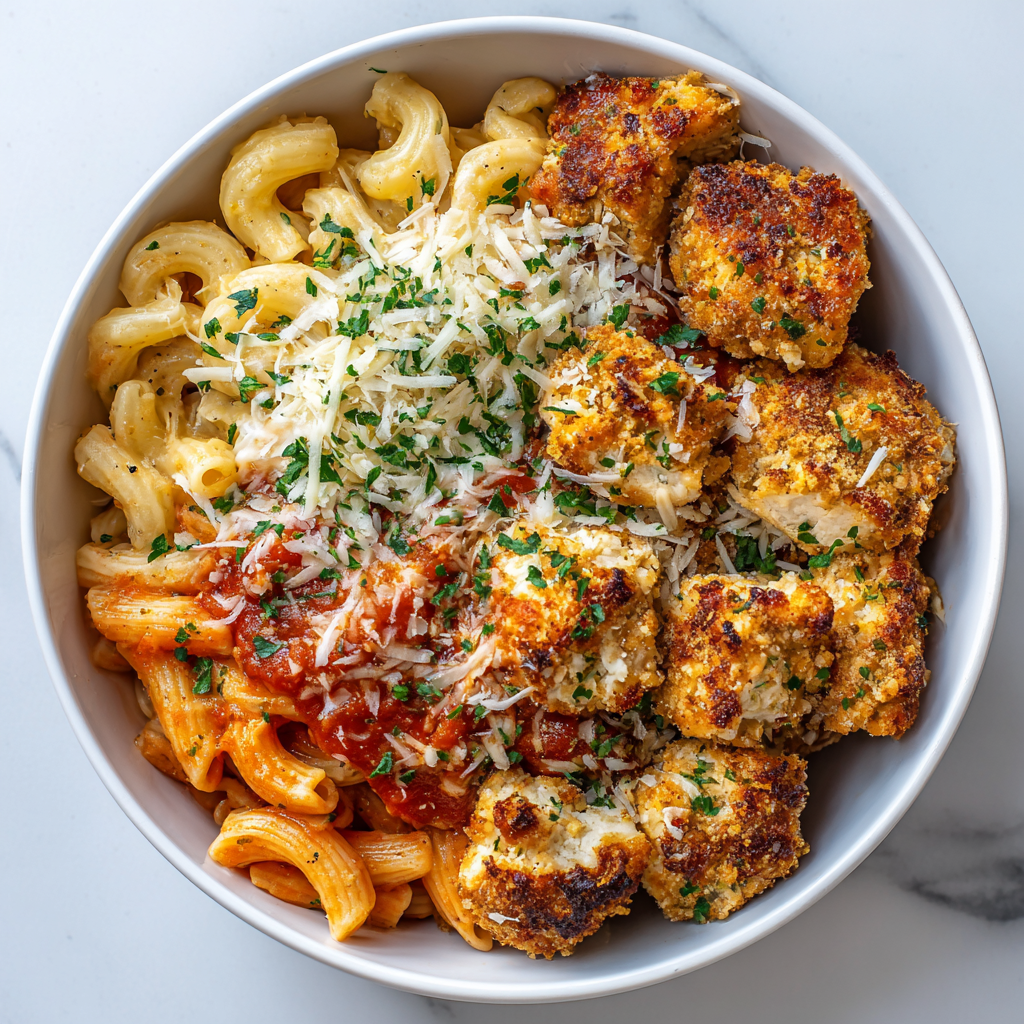 Cottage Cheese Chicken Parm Bowl