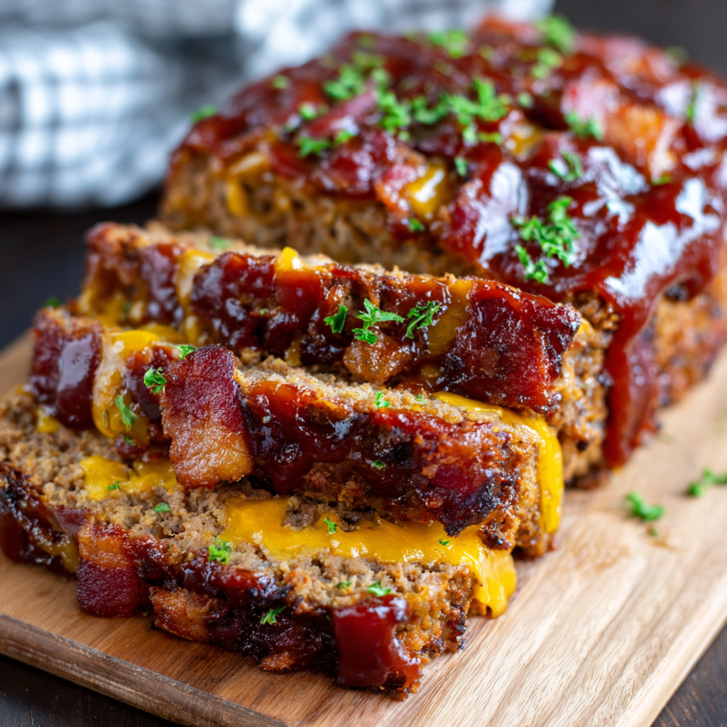 BBQ Bacon Cheeseburger Meatloaf