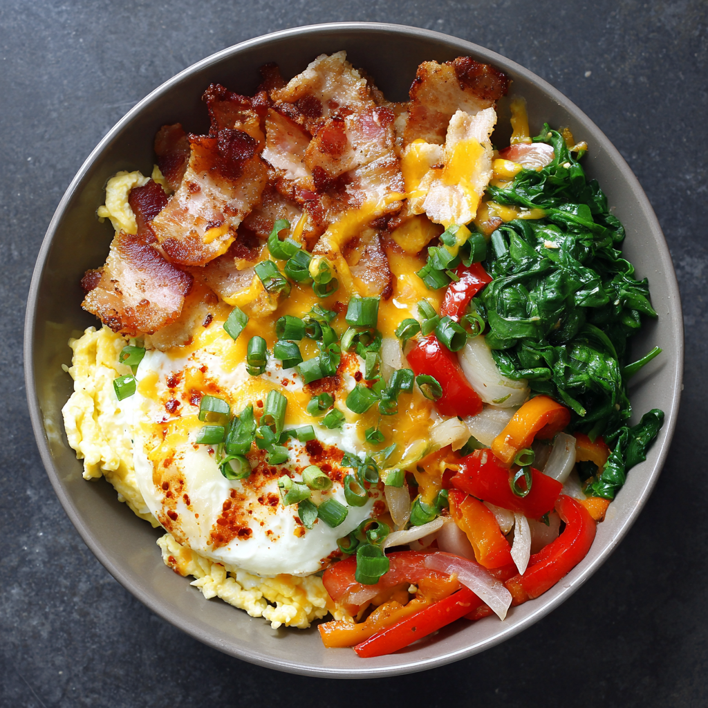 High Protein Veggie Egg Scramble