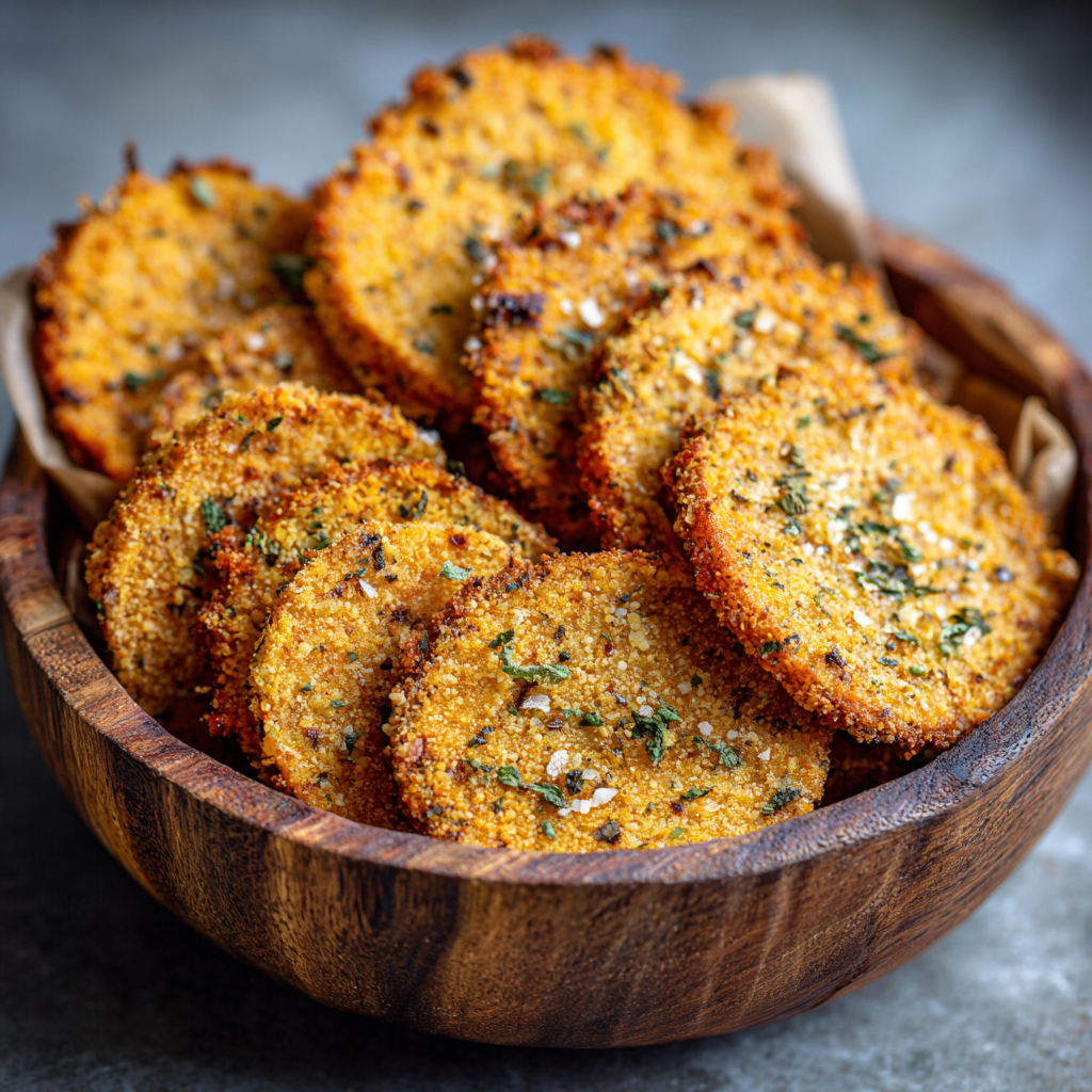 Crunchy Chickpea Parmesan Crisps