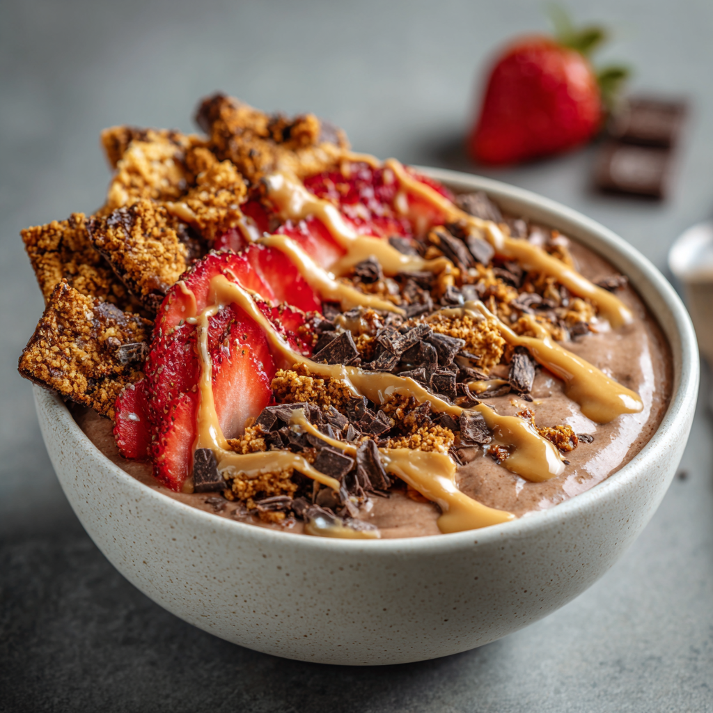 30g Protein Chocolate Strawberry Power Bowl