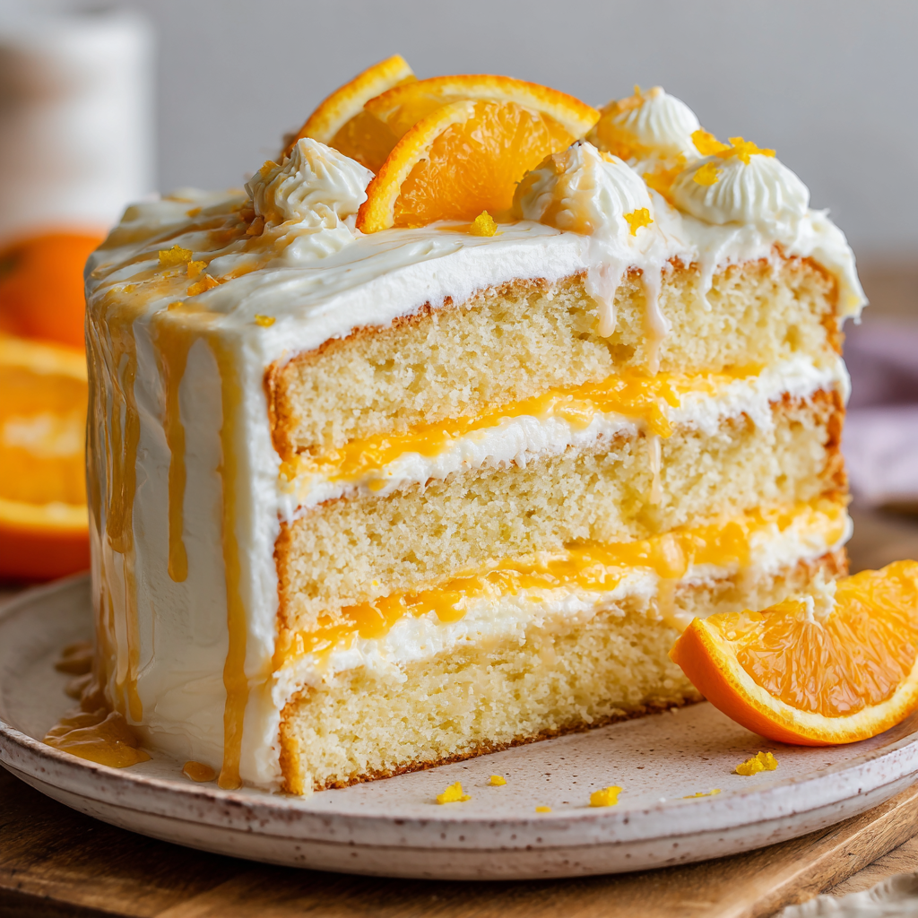 Dreamy Orange Creamsicle Cake