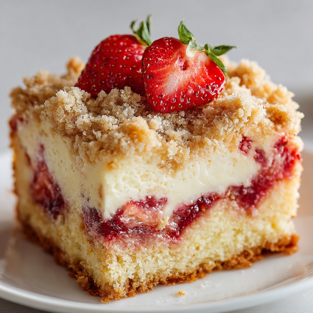 Strawberry Cream Cheese Coffee Cake