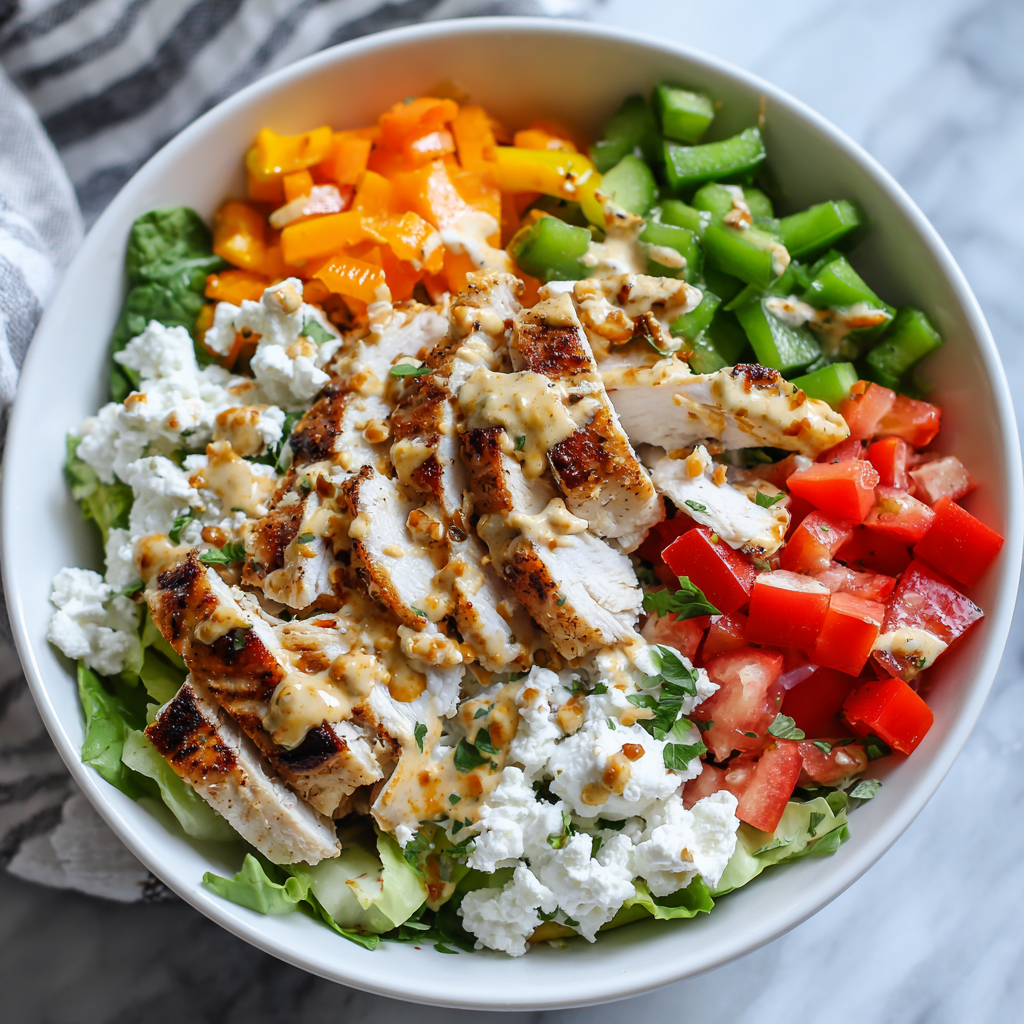 High-Protein Chicken Salad Bowl
