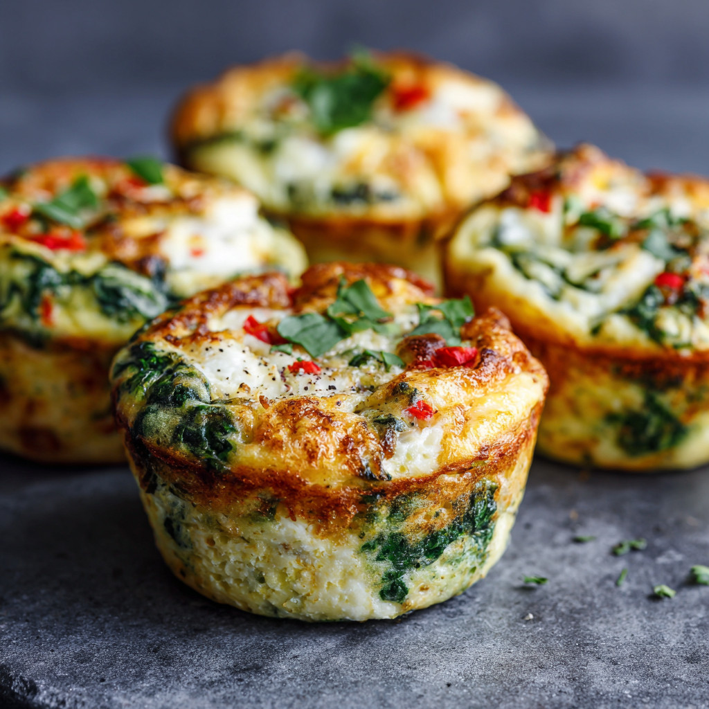 Spinach Egg White Muffins