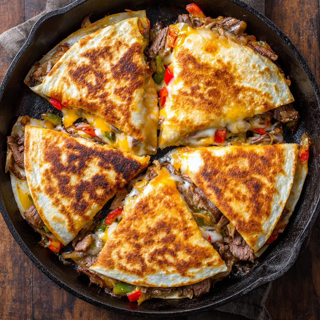 Cheesy Steak Quesadillas
