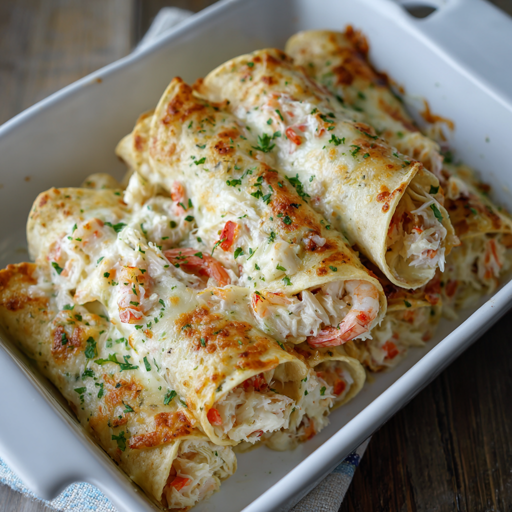 Crab Shrimp Queso Tubes