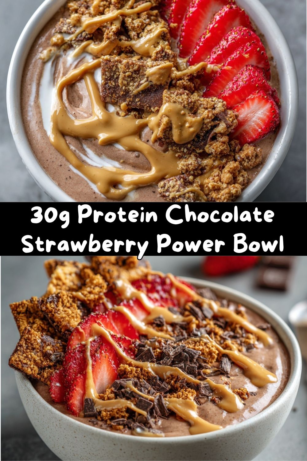 30g Protein Chocolate Strawberry Power Bowl