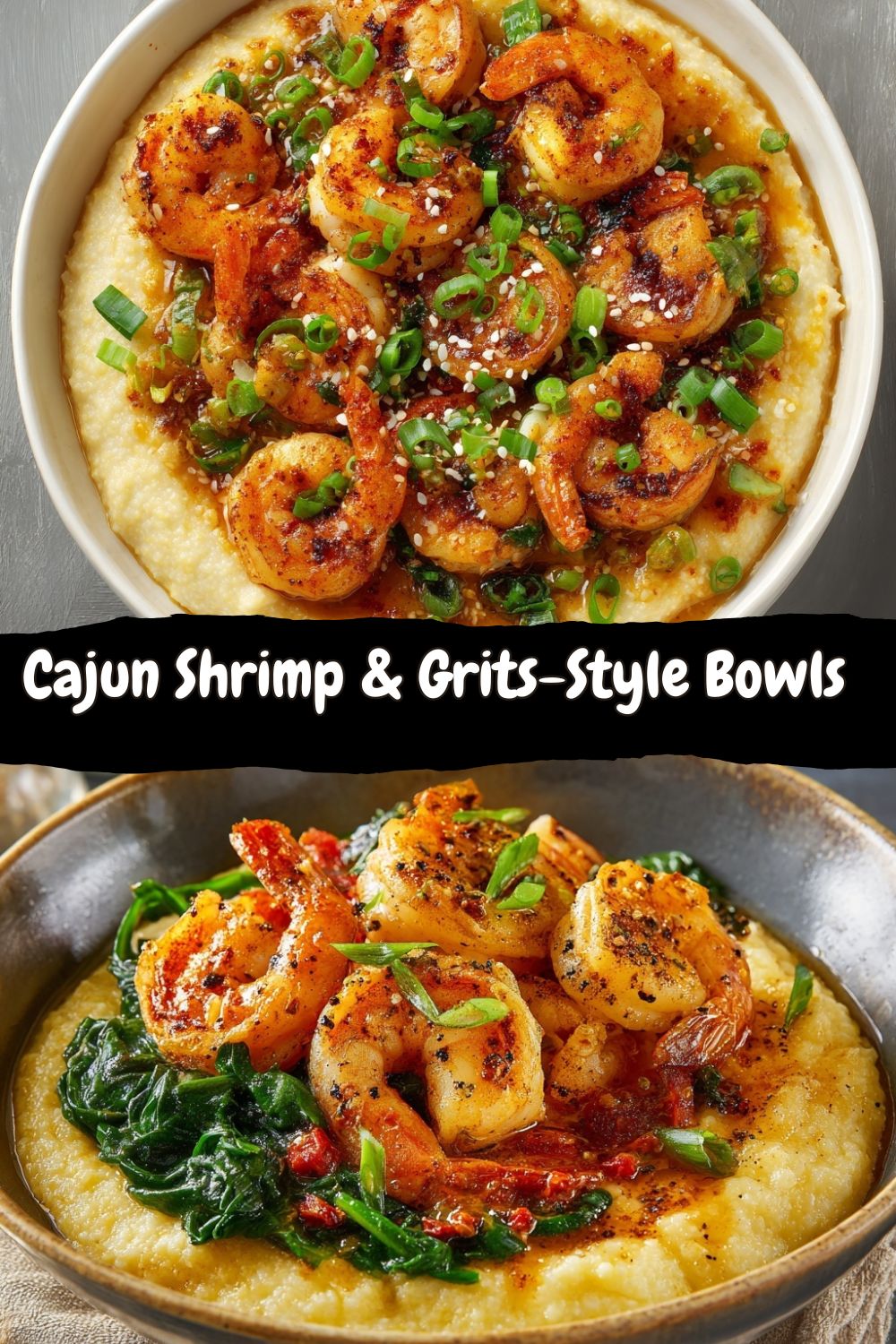 Cajun Shrimp & Grits-Style Bowls
