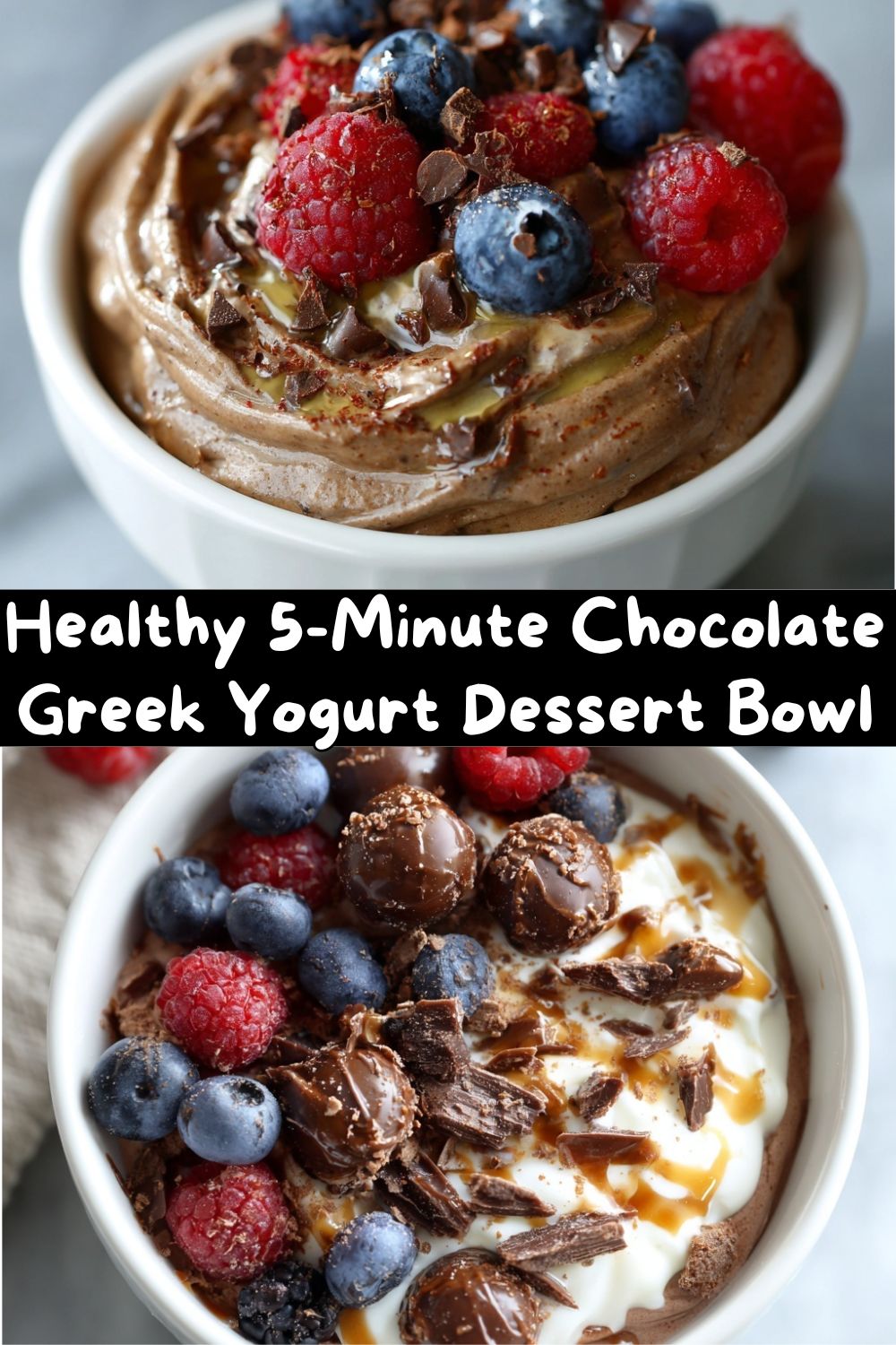 Chocolate Greek Yogurt Dessert Bowl