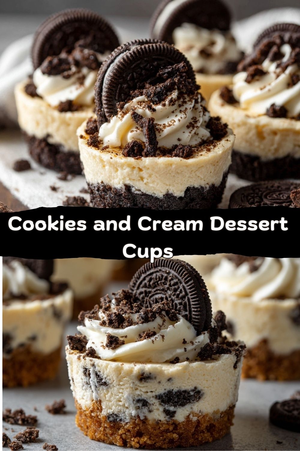 Cookies and Cream Dessert Cups