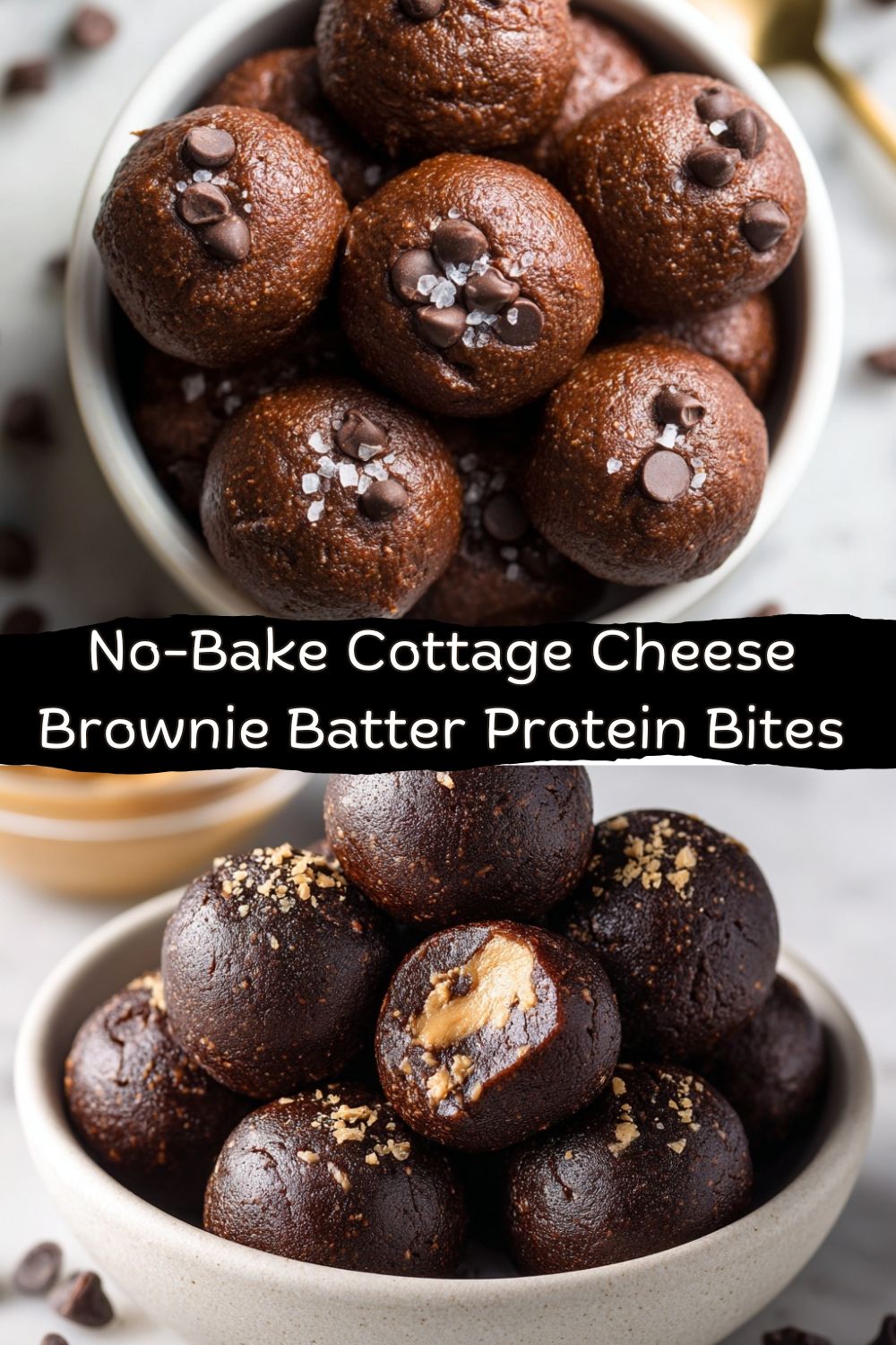 Cottage Cheese Brownie Batter Protein Bites 