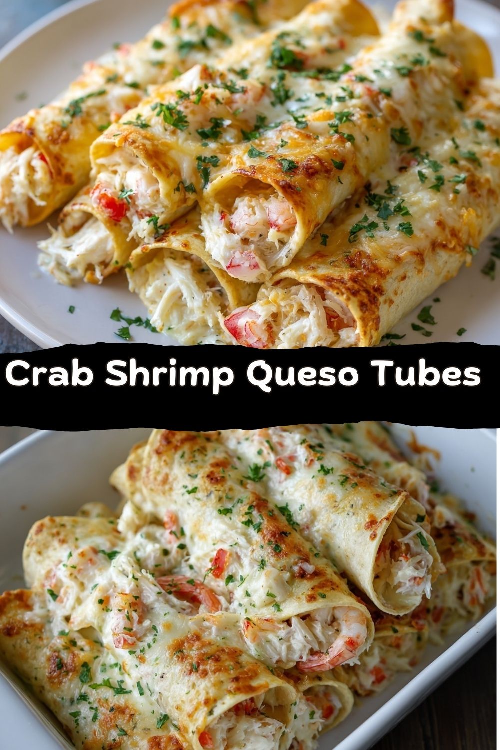 Crab Shrimp Queso Tubes