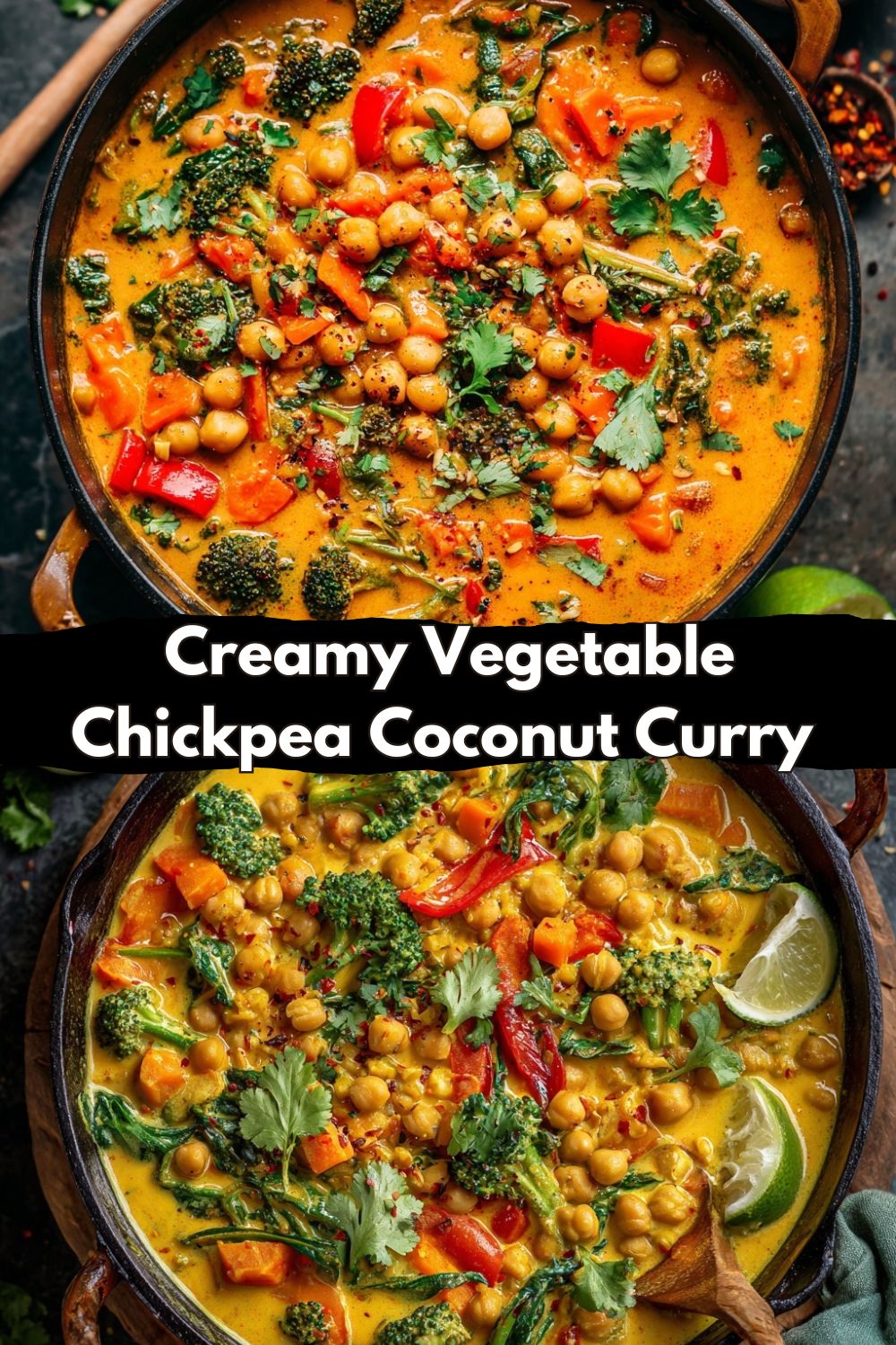 Creamy Vegetable Chickpea Coconut Curry