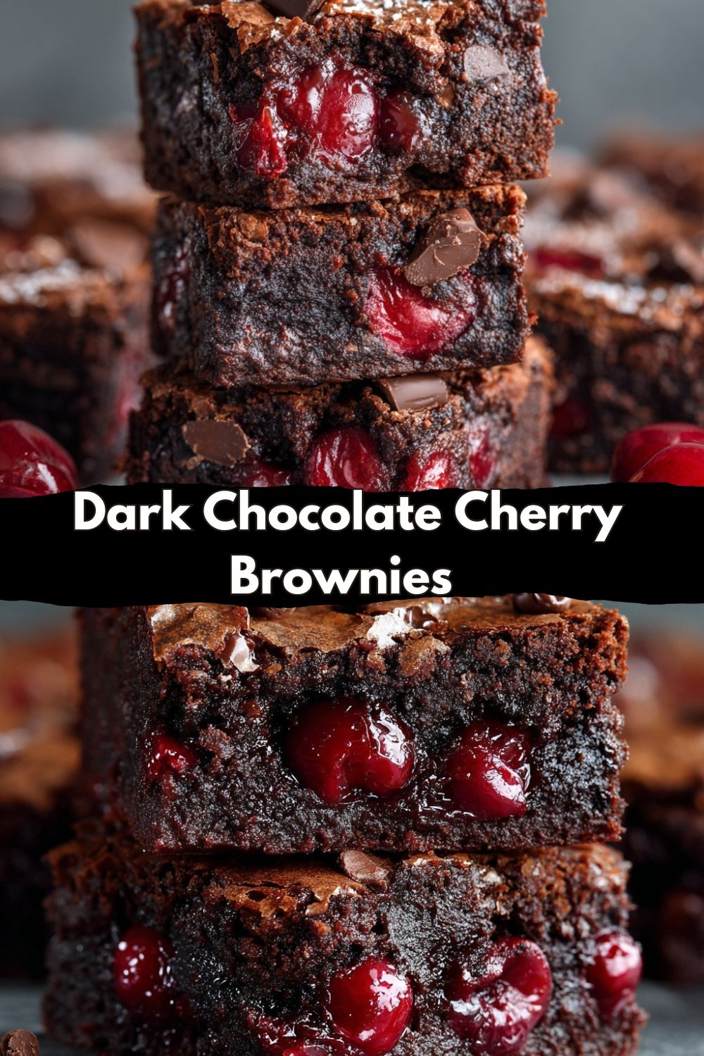 Dark Chocolate Cherry Brownies