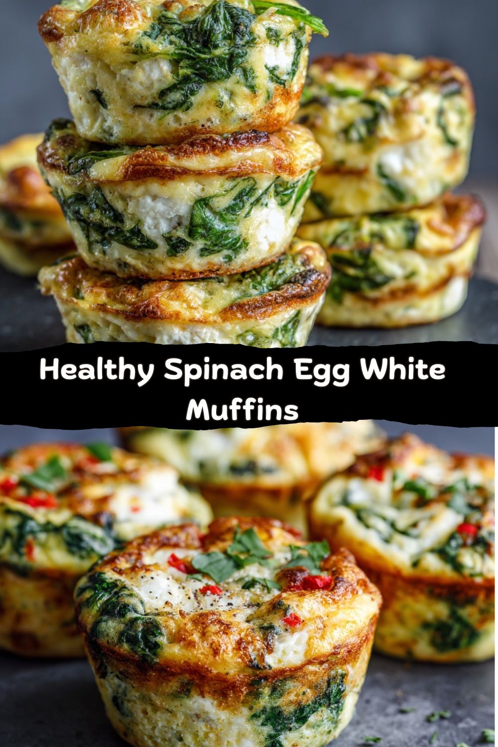 Spinach Egg White Muffins