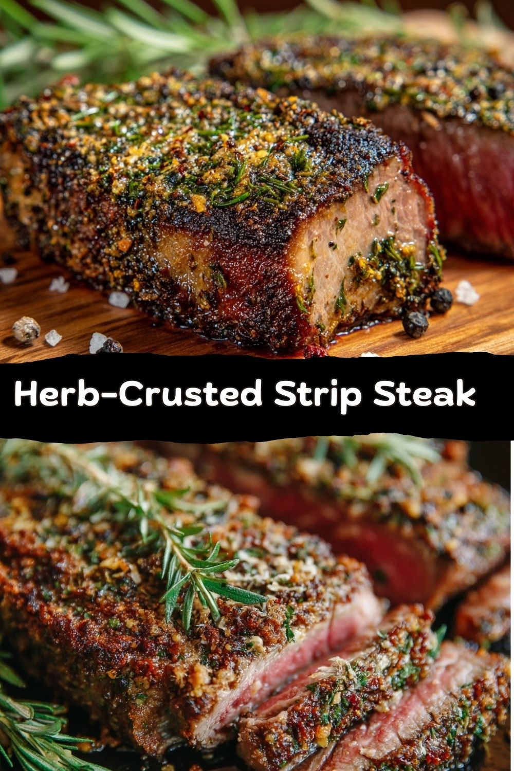 Herb-Crusted Strip Steak