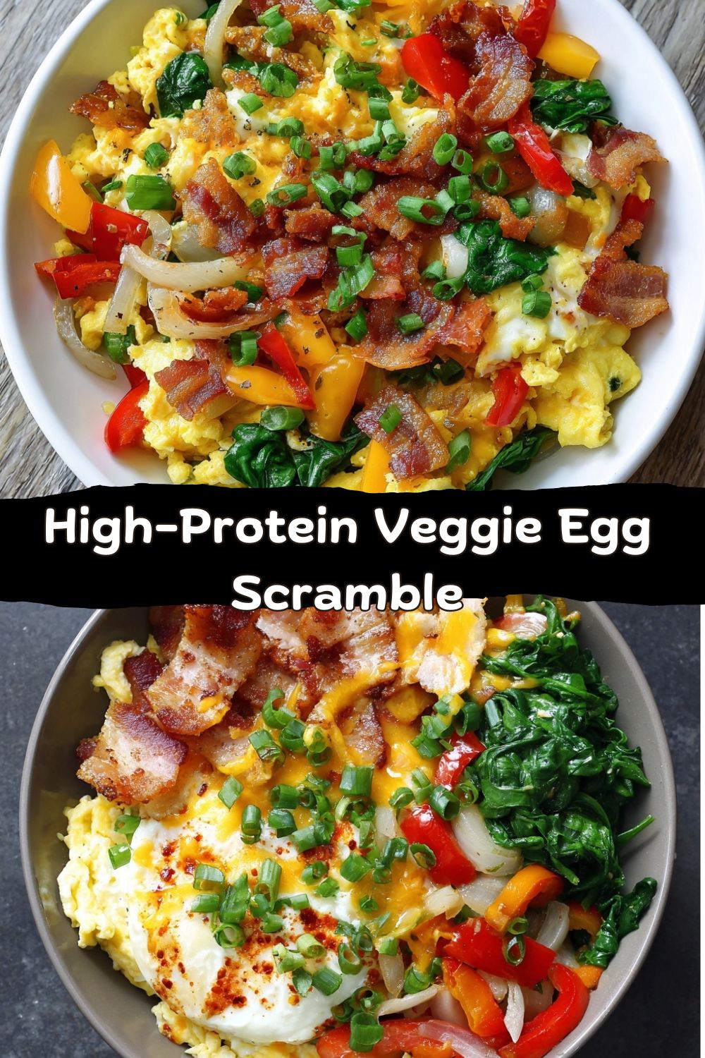 High Protein Veggie Egg Scramble