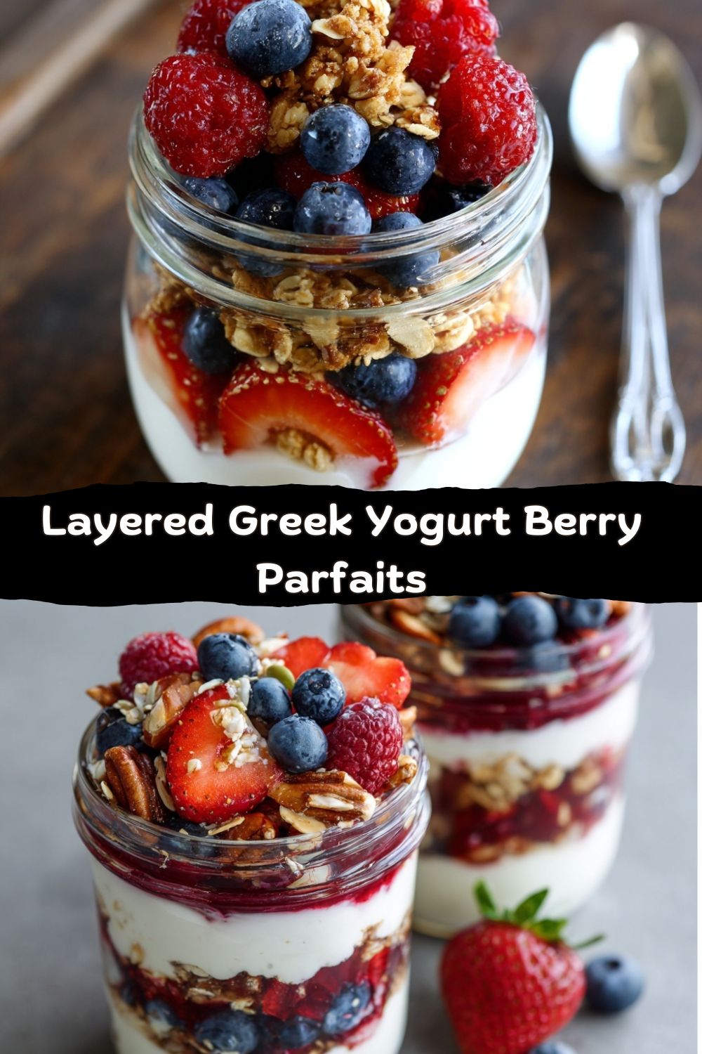 Greek Yogurt Berry Parfaits 