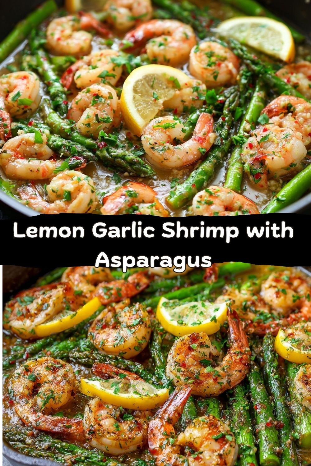 Lemon Garlic Shrimp with Asparagus