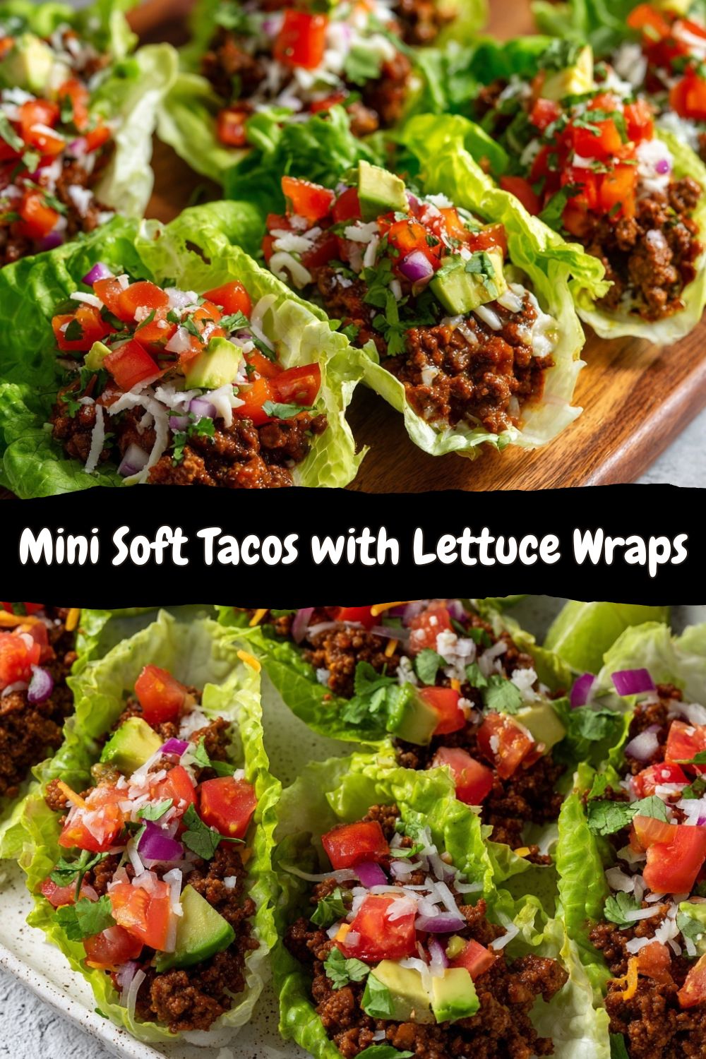 Mini Soft Tacos with Lettuce Wraps