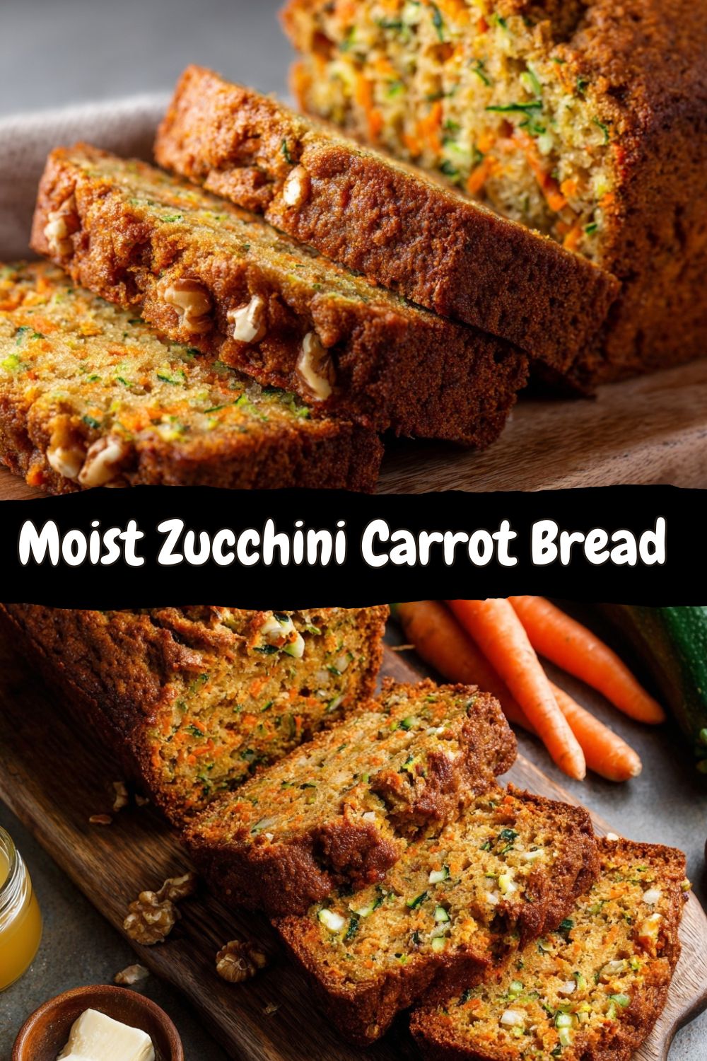 Moist Zucchini Carrot Bread