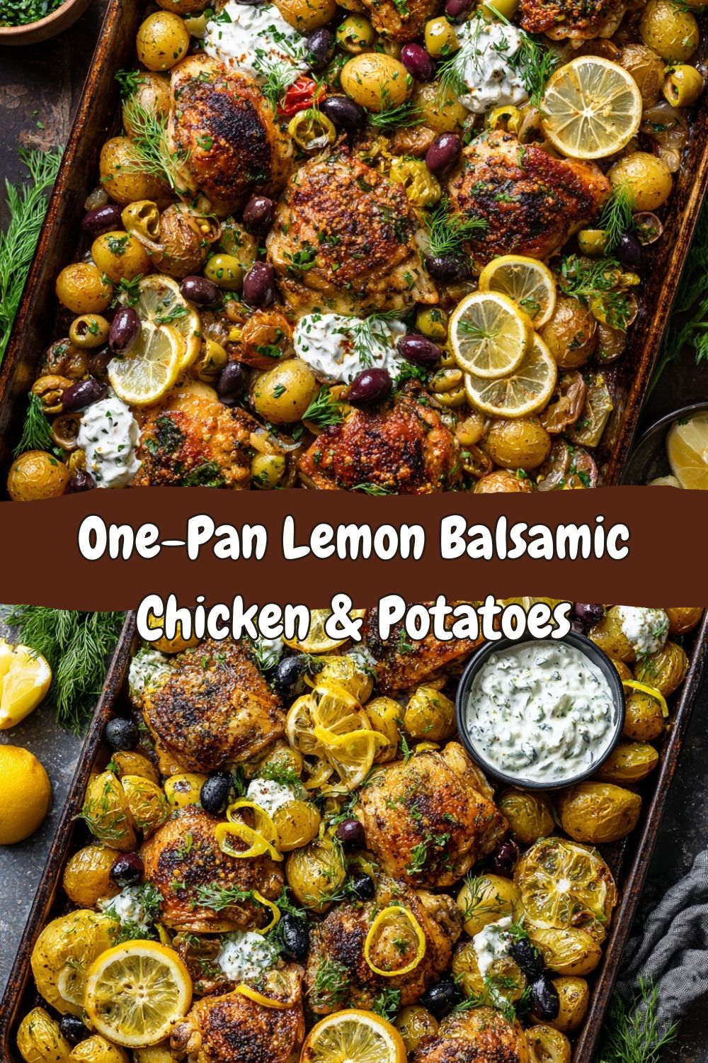 Sheet Pan Lemon Balsamic Chicken and Potatoes