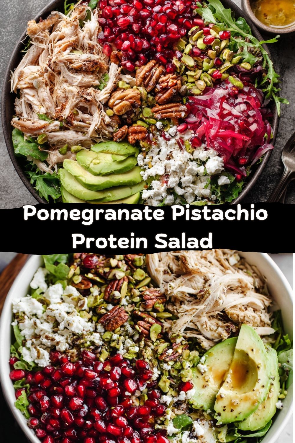 Pomegranate Pistachio Protein Salad