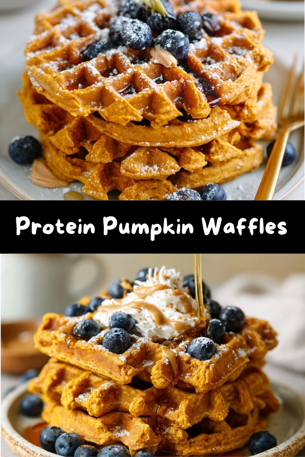 Protein Pumpkin Waffles