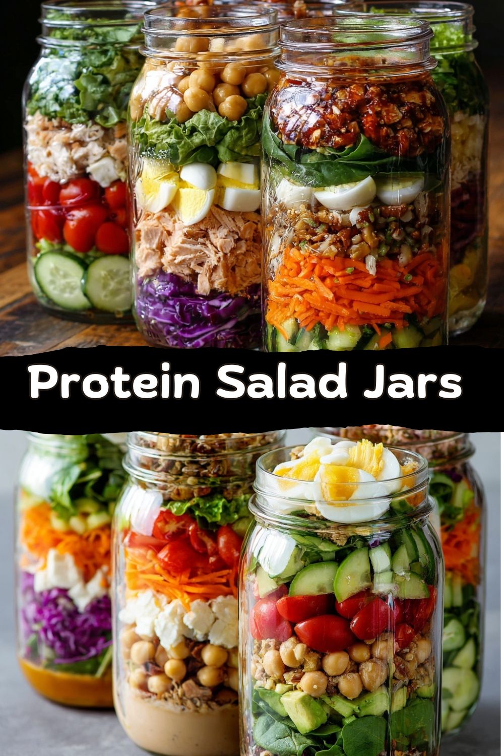 Protein Salad Jars