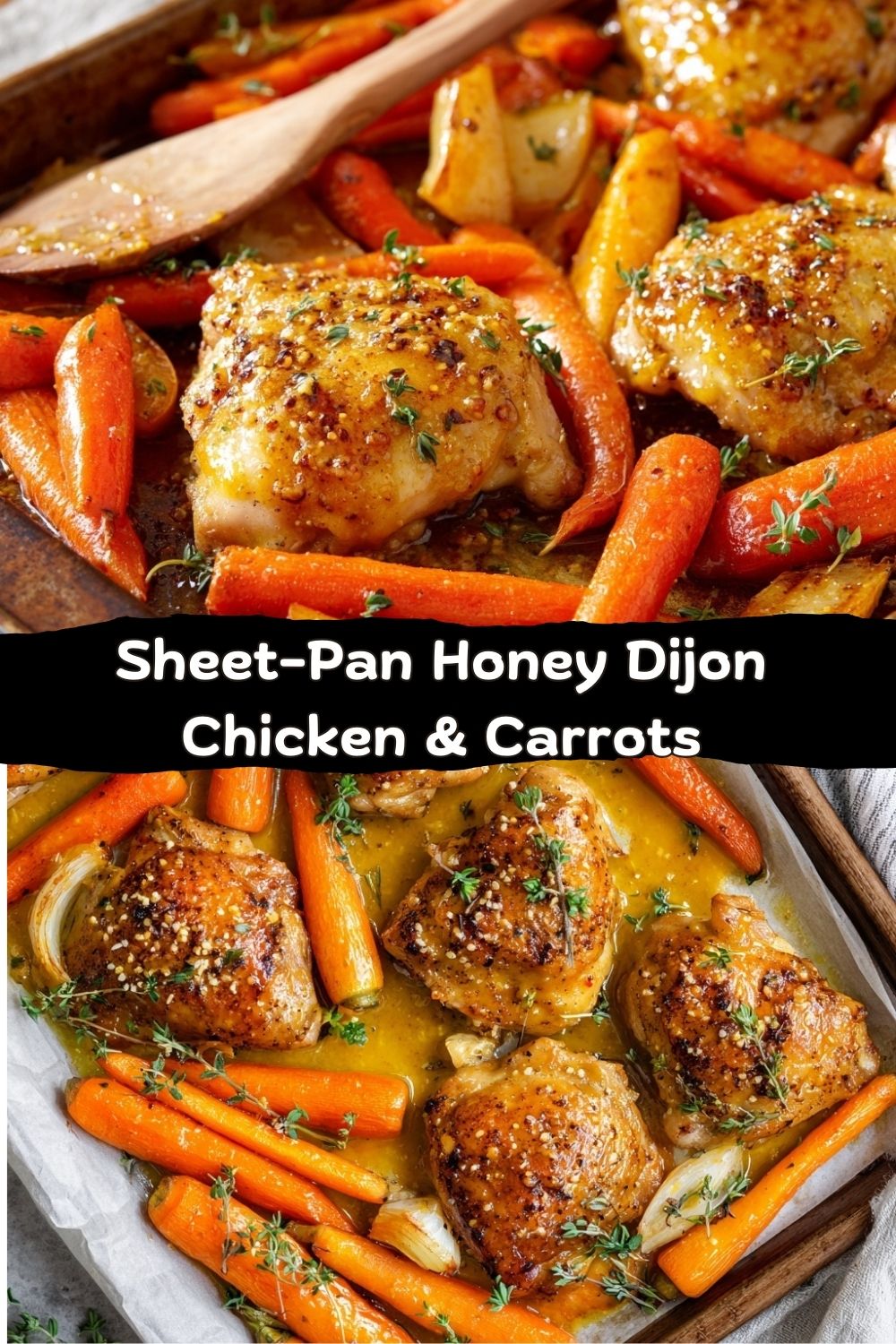 Sheet-Pan Honey Dijon Chicken & Carrots